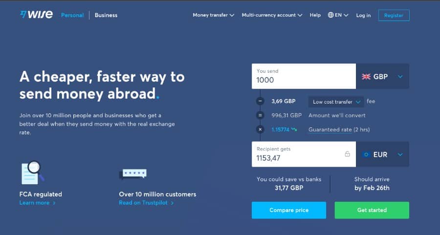 wise.com website